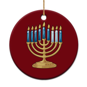 Funny 67 Hanukkah Ceramic Ornament Chanukah Menorah Sixth Seventh Night TS11 1pc Red Print Your Wear