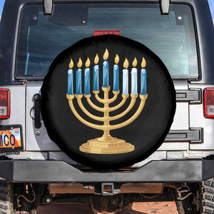 Funny 67 Hanukkah Spare Tire Cover Chanukah Menorah Sixth Seventh Night TS11 No hole Black Print Your Wear