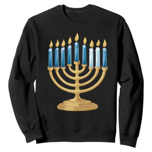 Funny 67 Hanukkah Sweatshirt Chanukah Menorah Sixth Seventh Night TS11 Black Print Your Wear