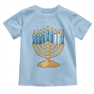 Funny 67 Hanukkah Toddler T Shirt Chanukah Menorah Sixth Seventh Night TS11 Light Blue Print Your Wear
