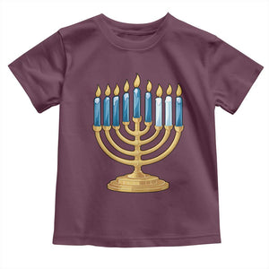 Funny 67 Hanukkah Toddler T Shirt Chanukah Menorah Sixth Seventh Night TS11 Maroon Print Your Wear