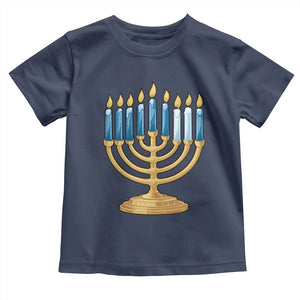Funny 67 Hanukkah Toddler T Shirt Chanukah Menorah Sixth Seventh Night TS11 Navy Print Your Wear