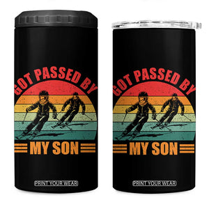 Funny Skiing Ski Dad 4 in 1 Can Cooler Tumbler Got Passed By My Son Retro Vintage TS11 One Size: 16 oz Black Print Your Wear