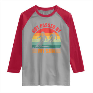 Funny Skiing Ski Dad Raglan Shirt Got Passed By My Son Retro Vintage TS11 Sport Gray Red Print Your Wear