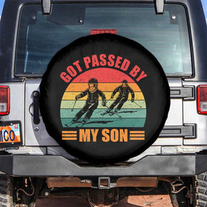 Funny Skiing Ski Dad Spare Tire Cover Got Passed By My Son Retro Vintage TS11 No hole Black Print Your Wear