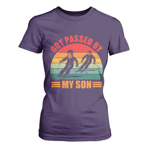 Funny Skiing Ski Dad T Shirt For Women Got Passed By My Son Retro Vintage TS11 Purple Print Your Wear
