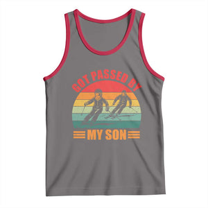 Funny Skiing Ski Dad Tank Top Got Passed By My Son Retro Vintage TS11 Deep Heather Red Print Your Wear