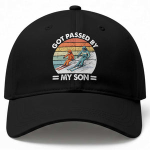 Funny Ski Dad Baseball Cap Got Passed By My Son Retro Vintage TS11 Print Your Wear