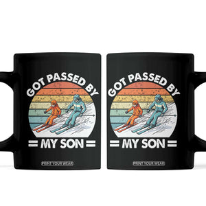 Funny Ski Dad Coffee Mug Got Passed By My Son Retro Vintage TS11 Black Print Your Wear