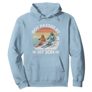 Funny Ski Dad Hoodie Got Passed By My Son Retro Vintage TS11 Light Blue Print Your Wear