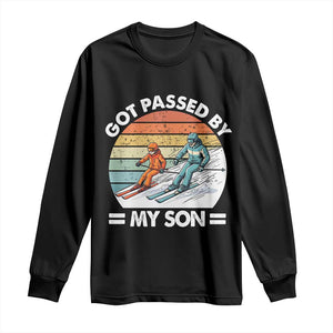 Funny Ski Dad Long Sleeve Shirt Got Passed By My Son Retro Vintage TS11 Black Print Your Wear