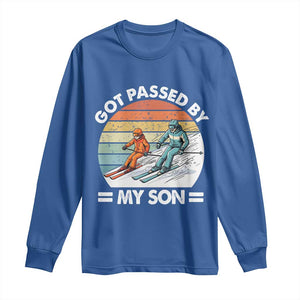 Funny Ski Dad Long Sleeve Shirt Got Passed By My Son Retro Vintage TS11 Royal Blue Print Your Wear