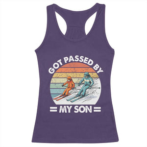 Funny Ski Dad Racerback Tank Top Got Passed By My Son Retro Vintage TS11 Purple Print Your Wear