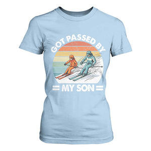 Funny Ski Dad T Shirt For Women Got Passed By My Son Retro Vintage TS11 Light Blue Print Your Wear