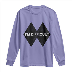 Funny I Am Difficult Double Black Diamond Ski Snowboard Long Sleeve Shirt TS11 Violet Print Your Wear