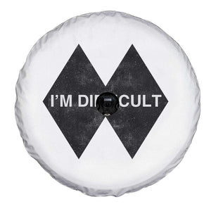 Funny I Am Difficult Double Black Diamond Ski Snowboard Spare Tire Cover TS11 Print Your Wear