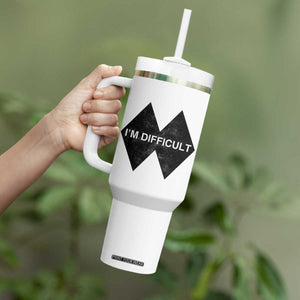 Funny I Am Difficult Double Black Diamond Ski Snowboard Tumbler With Handle TS11 Print Your Wear