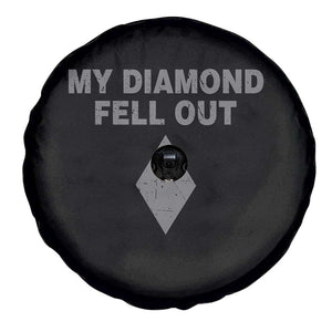 Funny Skiing Snowboarding Spare Tire Cover My Diamond Fell Out Ski Puns Double Black Diamond TS11 Print Your Wear