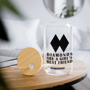 Funny Skiing Snowboarding Glass Can Diamonds Are A Girls Best Friend TS11 Print Your Wear