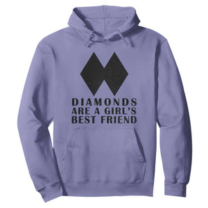 Funny Skiing Snowboarding Hoodie Diamonds Are A Girls Best Friend TS11 Violet Print Your Wear