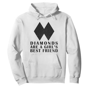 Funny Skiing Snowboarding Hoodie Diamonds Are A Girls Best Friend TS11 White Print Your Wear
