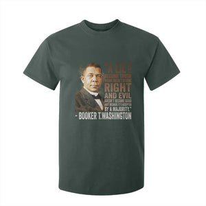 Booker Taliaferro Washington T Shirt For Kid A Lie Doesn't Become Truth Black History Month TS11 Dark Forest Green Print Your Wear