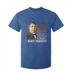 Booker Taliaferro Washington T Shirt For Kid A Lie Doesn't Become Truth Black History Month TS11 Royal Blue Print Your Wear