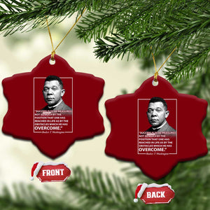Booker Taliaferro Washington Ceramic Ornament Success Is To Be Measured Not So Much By The Position That One Has Reached TS11 Print Your Wear