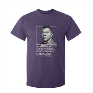 Booker Taliaferro Washington T Shirt For Kid Success Is To Be Measured Not So Much By The Position That One Has Reached TS11 Purple Print Your Wear