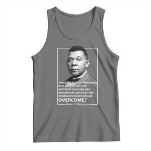 Booker Taliaferro Washington Tank Top Success Is To Be Measured Not So Much By The Position That One Has Reached TS11 Black Heather Print Your Wear