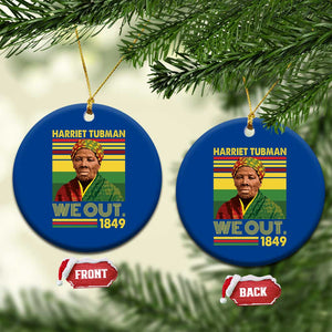 Harriet Tubman Ceramic Ornament We Out 1849 African American History TS11 1pc Blue Print Your Wear