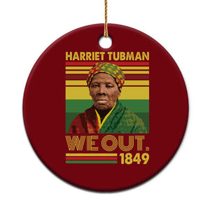 Harriet Tubman Ceramic Ornament We Out 1849 African American History TS11 1pc Red Print Your Wear