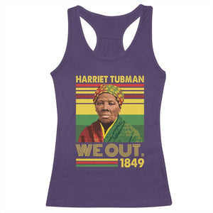 Harriet Tubman Racerback Tank Top We Out 1849 African American History TS11 Purple Print Your Wear