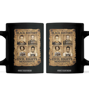 Black History Civil Rights Mugshots Coffee Mug Malcolm X MLK John Lewis Huey P Newton TS11 Black Print Your Wear