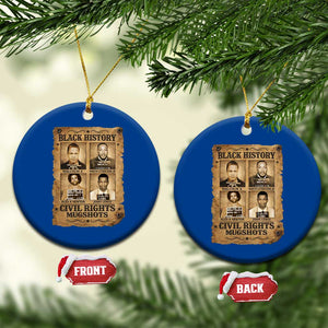 Black History Civil Rights Mugshots Ceramic Ornament Malcolm X MLK John Lewis Huey P Newton TS11 1pc Blue Print Your Wear