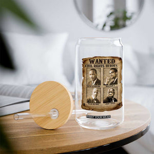 Black Leaders Glass Can Wanted Civil Rights Heroes MLK Malcolm X Web John Lewis TS11 Print Your Wear