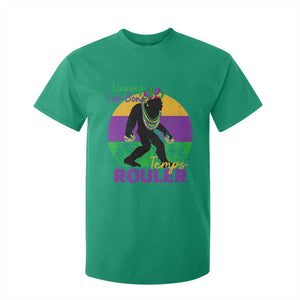 Funny Bigfoot Mardi Gras T Shirt For Kid Laissez Les Bons Temps Rouler Bald Cypress TS11 Irish Green Print Your Wear