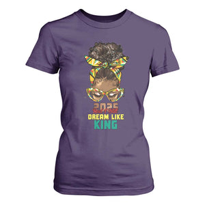 2025 And I Still Dream Like King MLK Day T Shirt For Women Messy Bun Black History Month TS11 Purple Print Your Wear