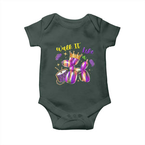 Funny Mardi Gras Baby Onesie Walk It Like A Dog Balloon New Orleans TS11 Print Your Wear
