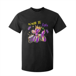 Funny Mardi Gras T Shirt For Kid Walk It Like A Dog Balloon New Orleans TS11 Black Print Your Wear