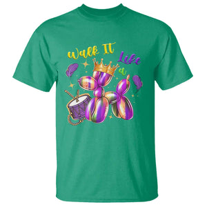 Funny Mardi Gras T Shirt Walk It Like A Dog Balloon New Orleans TS11 Irish Green Print Your Wear