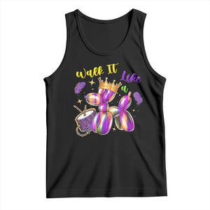 Funny Mardi Gras Tank Top Walk It Like A Dog Balloon New Orleans TS11 Black Print Your Wear