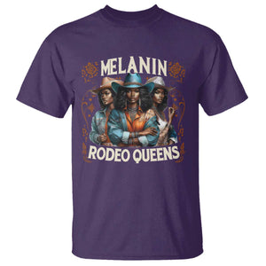 Melanin Rodeo Queen T Shirt African American Melanin Black Cowgirl Swag TS11 Purple Print Your Wear