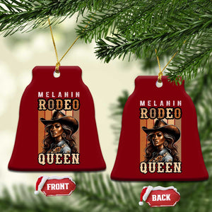 Melanin Rodeo Queen Ceramic Ornament African American Melanin Black Cowgirl TS11 Print Your Wear