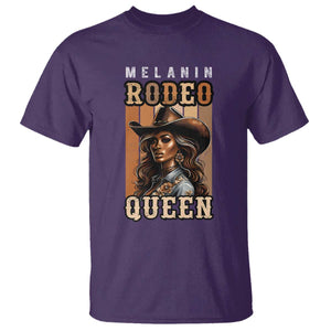 Melanin Rodeo Queen T Shirt African American Melanin Black Cowgirl TS11 Purple Print Your Wear