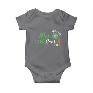 Pat McCrotch Irish Pub Baby Onesie St Patricks Day Drinking Humor TS11 Charcoal Print Your Wear
