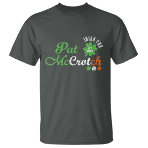Pat McCrotch Irish Pub T Shirt St Patricks Day Drinking Humor TS11 Dark Heather Print Your Wear