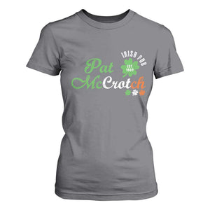 Pat McCrotch Irish Pub T Shirt For Women St Patricks Day Drinking Humor TS11 Charcoal Print Your Wear
