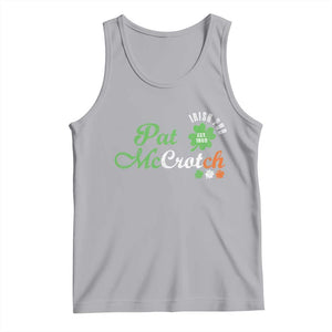 Pat McCrotch Irish Pub Tank Top St Patricks Day Drinking Humor TS11 Athletic Heather Print Your Wear
