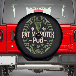 Pat McCrotch Irish Pub Spare Tire Cover St Patricks Day Dirty Adult Drinking TS11 Black Print Your Wear